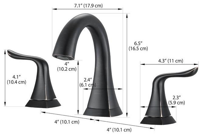 Scarlett Widespread Bathroom Faucet, Oil Rubbed Bronze