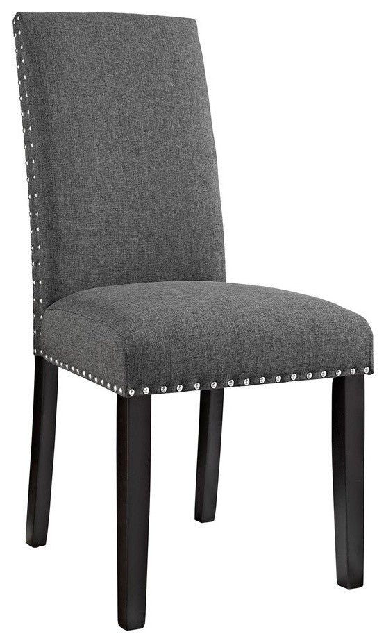 Parcel Dining Fabric Side Chair, Gray