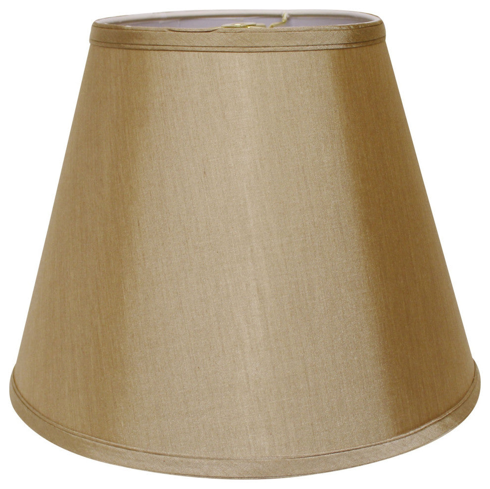 18" Pale Brown Empire Deep Slanted No Slub Lampshade