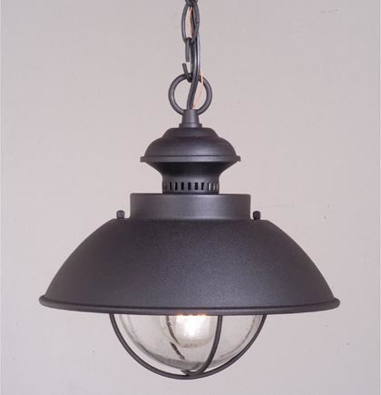 Harwich 10" Outdoor Pendant in Textured Black