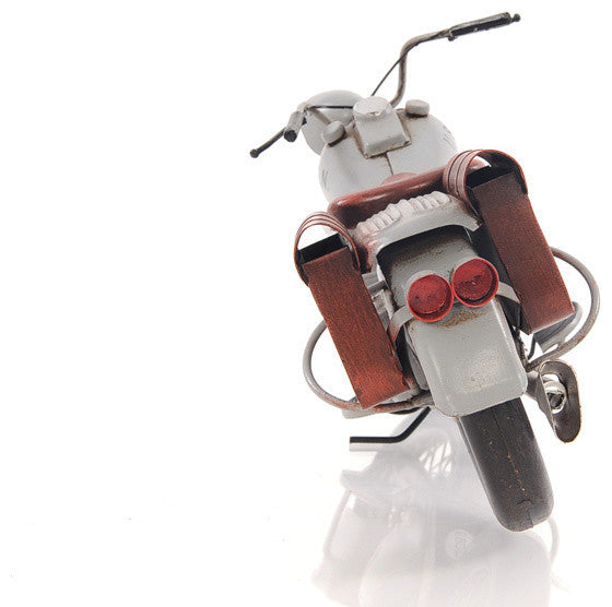 1942 INDIAN MODEL 741 GREY MOTORCYCLE 1:7 scale model Motorcycle metal Decor