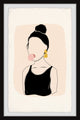 "Perfect Hair Bun" Framed Painting Print, 24x36