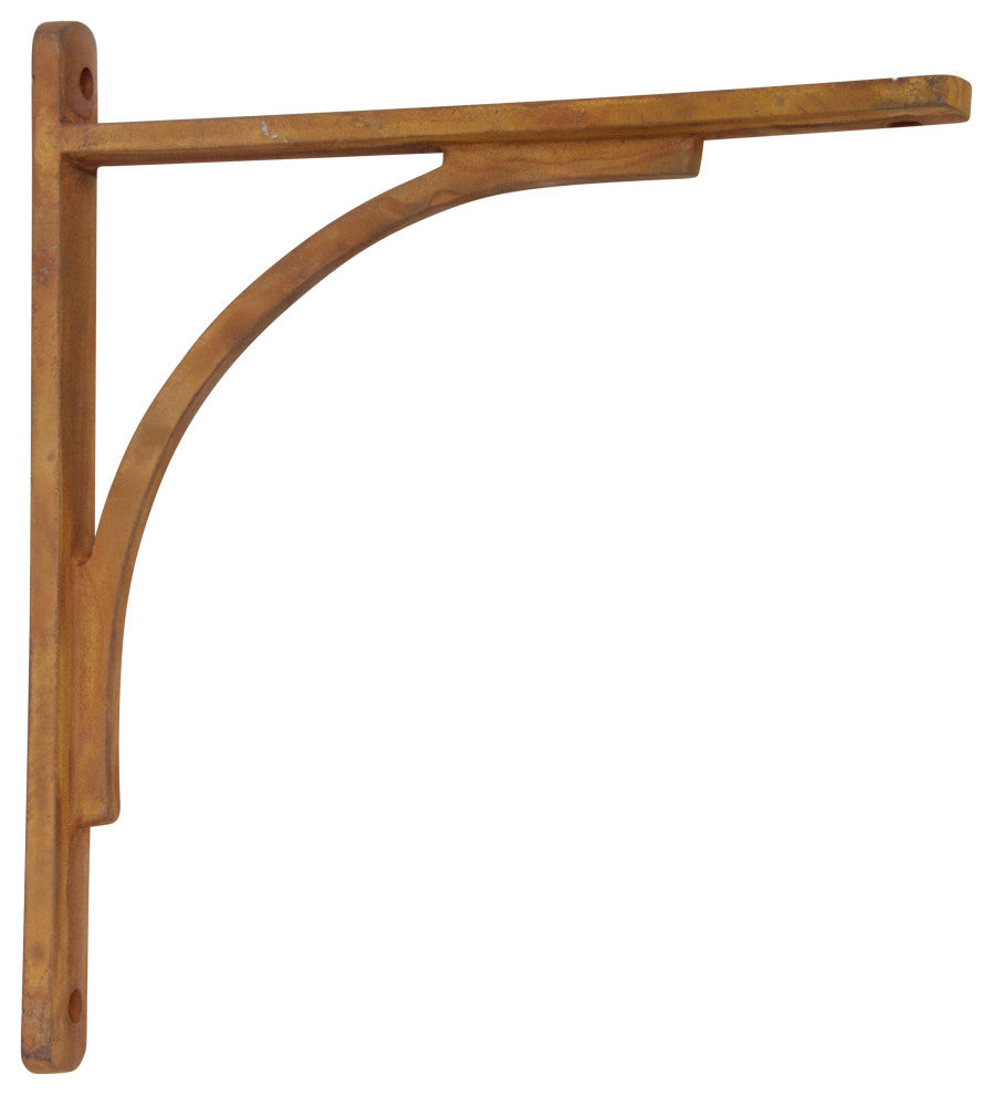 Large Iron Shelf Bracket, Rust