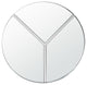 .-    Lyra 30-in Round Accent Mirror - Polished Nickel