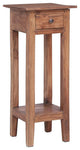 vidaXL Plant Stand Bedside Table Telephone Side Cabinet Solid Mahogany Wood