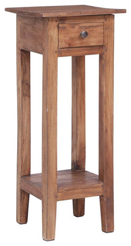 vidaXL Plant Stand Bedside Table Telephone Side Cabinet Solid Mahogany Wood