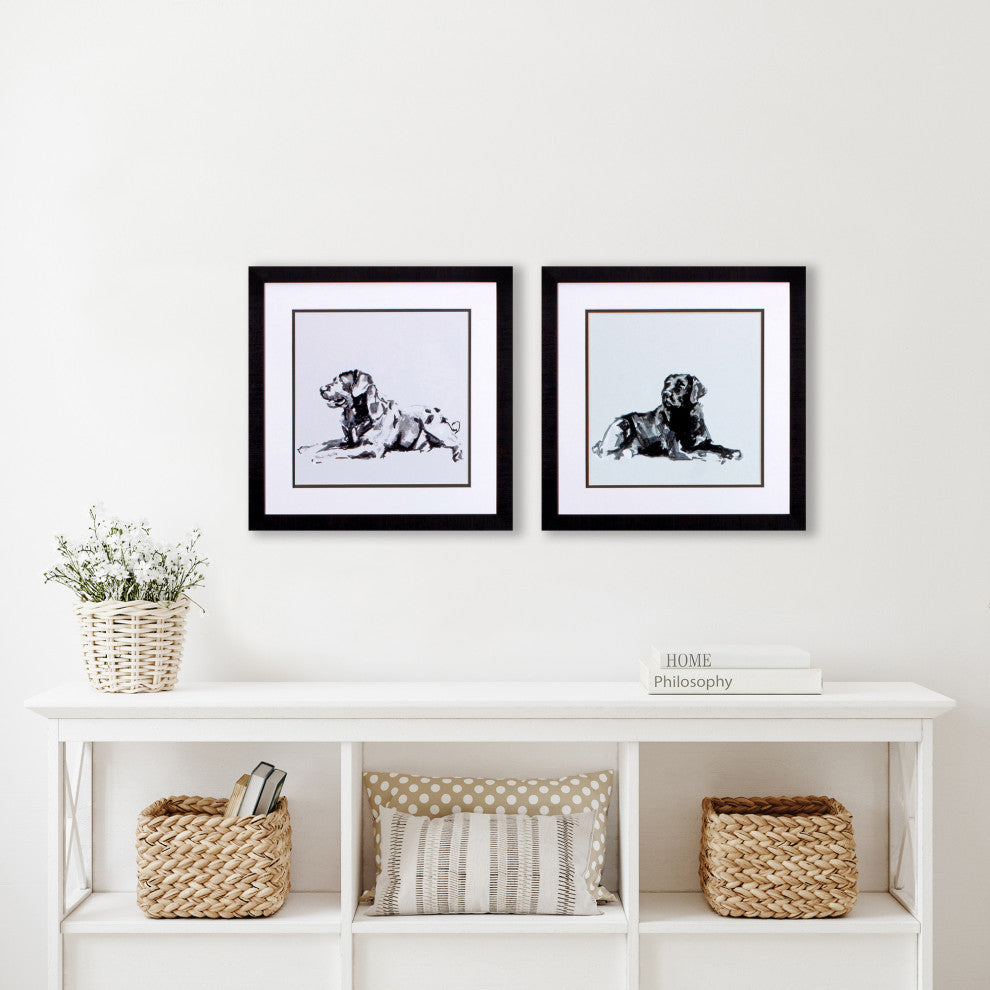 Modern Dog B, 2-Piece Set, Wall Art