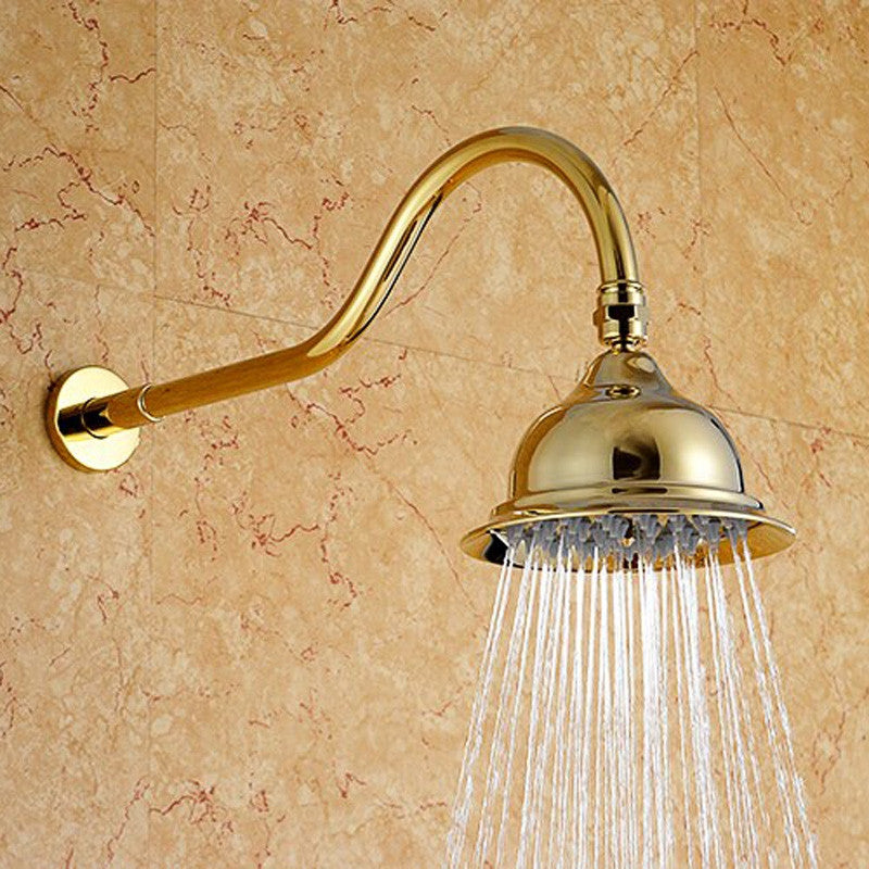 Fontana Denver Wall Mount Gold Finish Rainfall Shower Set