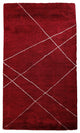 HAND KNOTTED LOOM SILK ECO-FRIENDLY AREA RUGS -9'x12', Rectangle, Red, Geometric