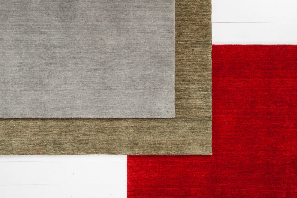 Laura Contemporary Area Rug, Red, 5''x7''6"