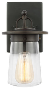 Tybee 1-Light Outdoor Wall Lantern, Antique Bronze