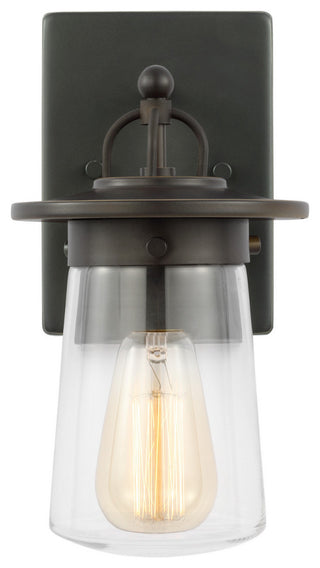 Tybee 1-Light Outdoor Wall Lantern, Antique Bronze