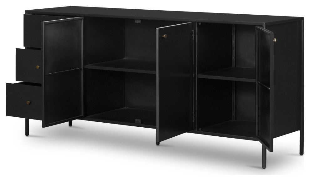 Four Hands Soto Sideboard, 74", Black