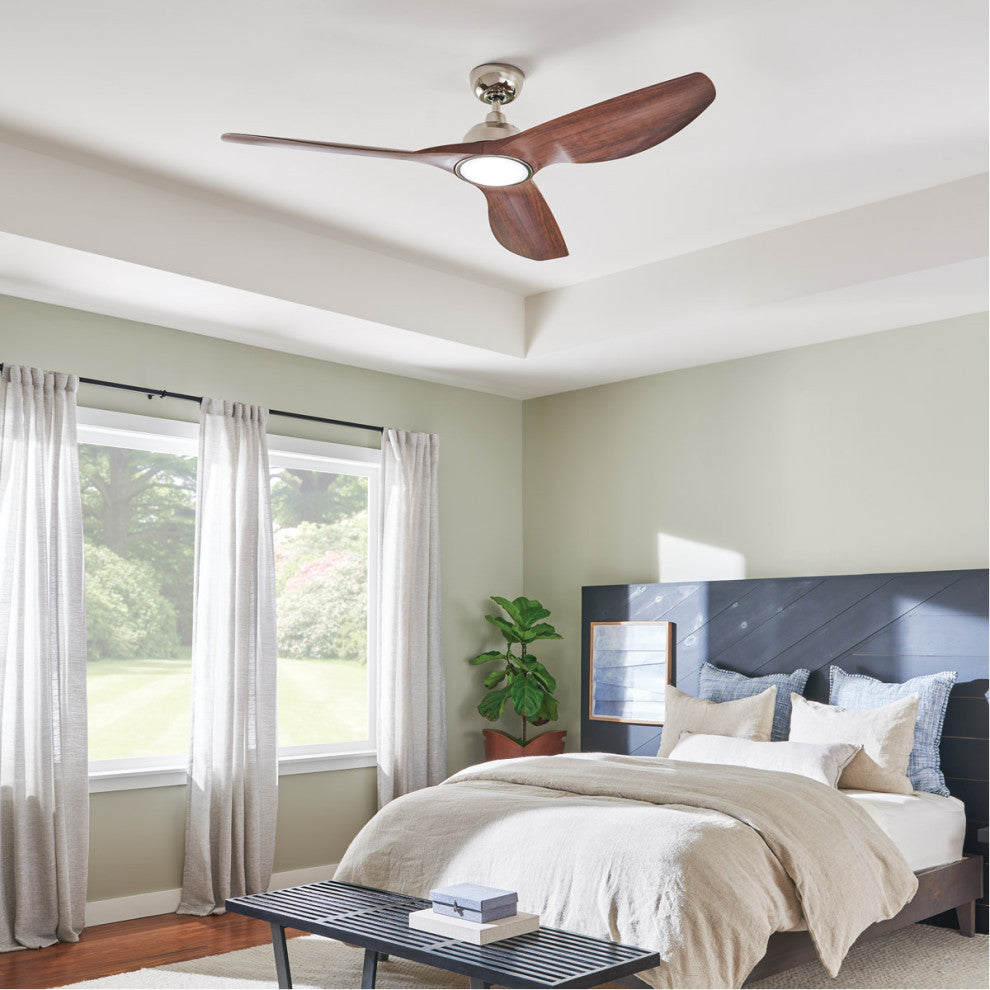 Kichler 300365PN 65"Ceiling Fan, Polished Nickel Finish