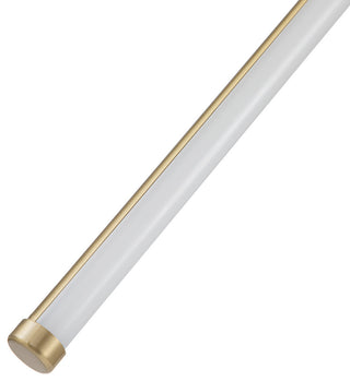 3-Light Modern Simple Led Tube Sputnik Chandelier, Brass