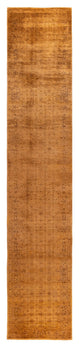 Overdyed One-of-a-Kind Hand-Knotted Area Rug Brown, 2' 9" x 14' 5"