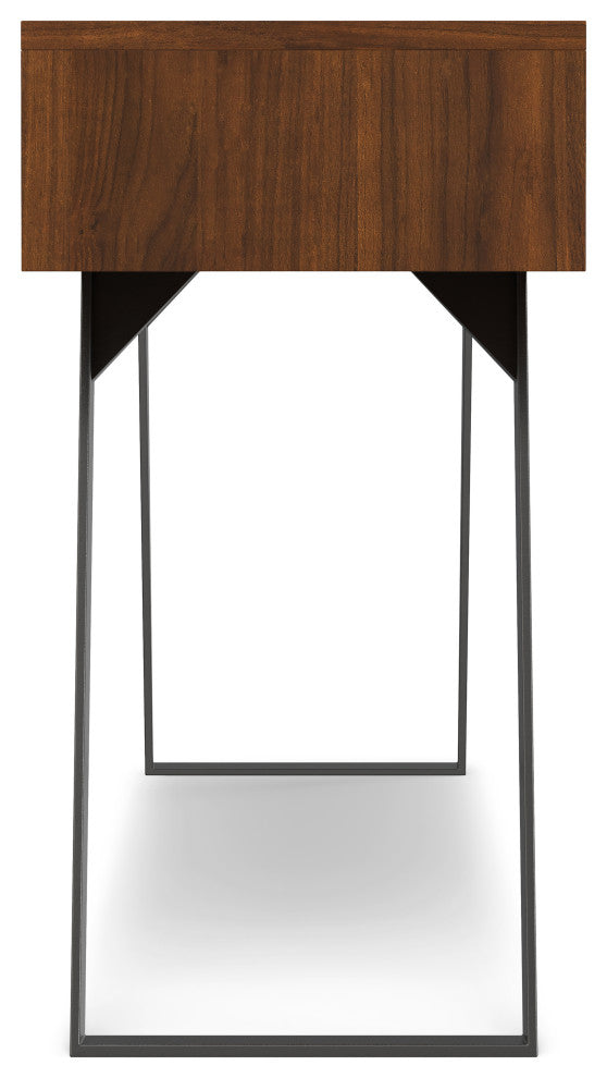 Lowry Console Sofa Table, Walnut Veneer