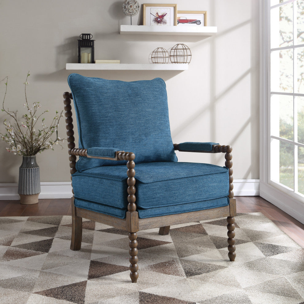 Fletcher Spindle Chair, Navy