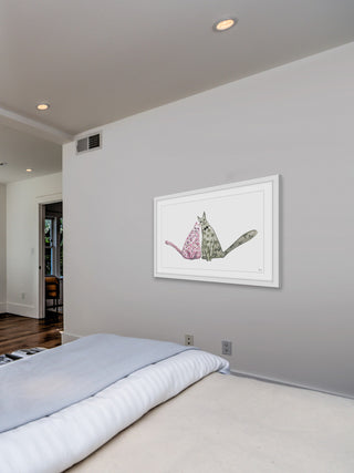 "Marou Et Mina" Framed Painting Print, 18"x12"