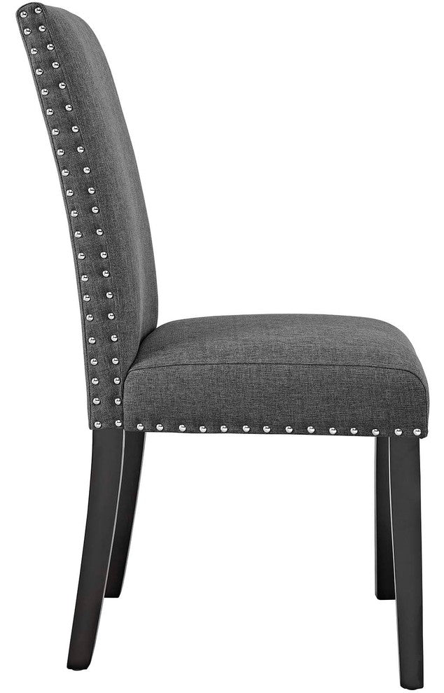 Parcel Dining Side Chair Fabric Set of 4, Gray