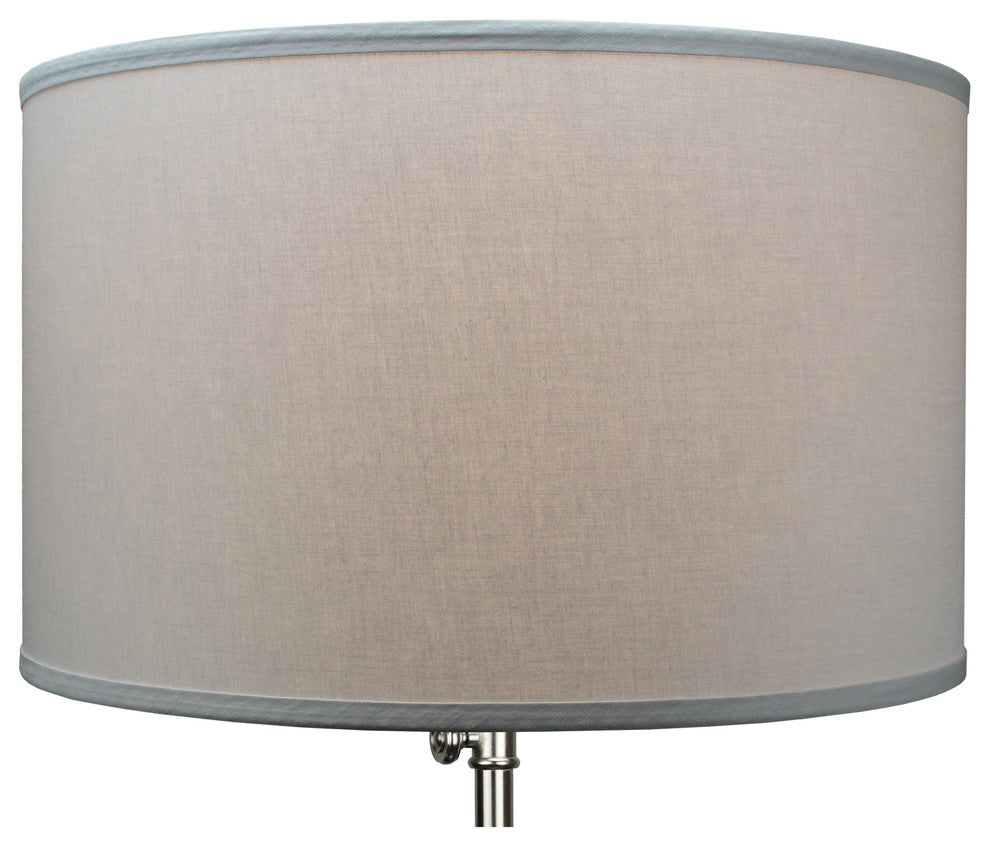 Fenchel Shades, 18"x18"x11' Spider Attachment Drum Lamp Shade, Linen