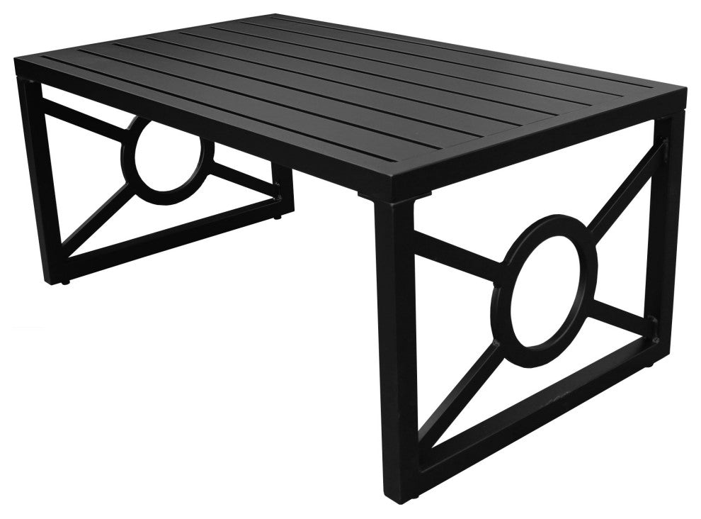 kathy ireland Madison Ave. 5 Piece Aluminum Patio Furniture Set 05d, Almond
