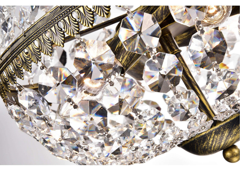 Claire Crystal Glass Beads 6-light Chandelier