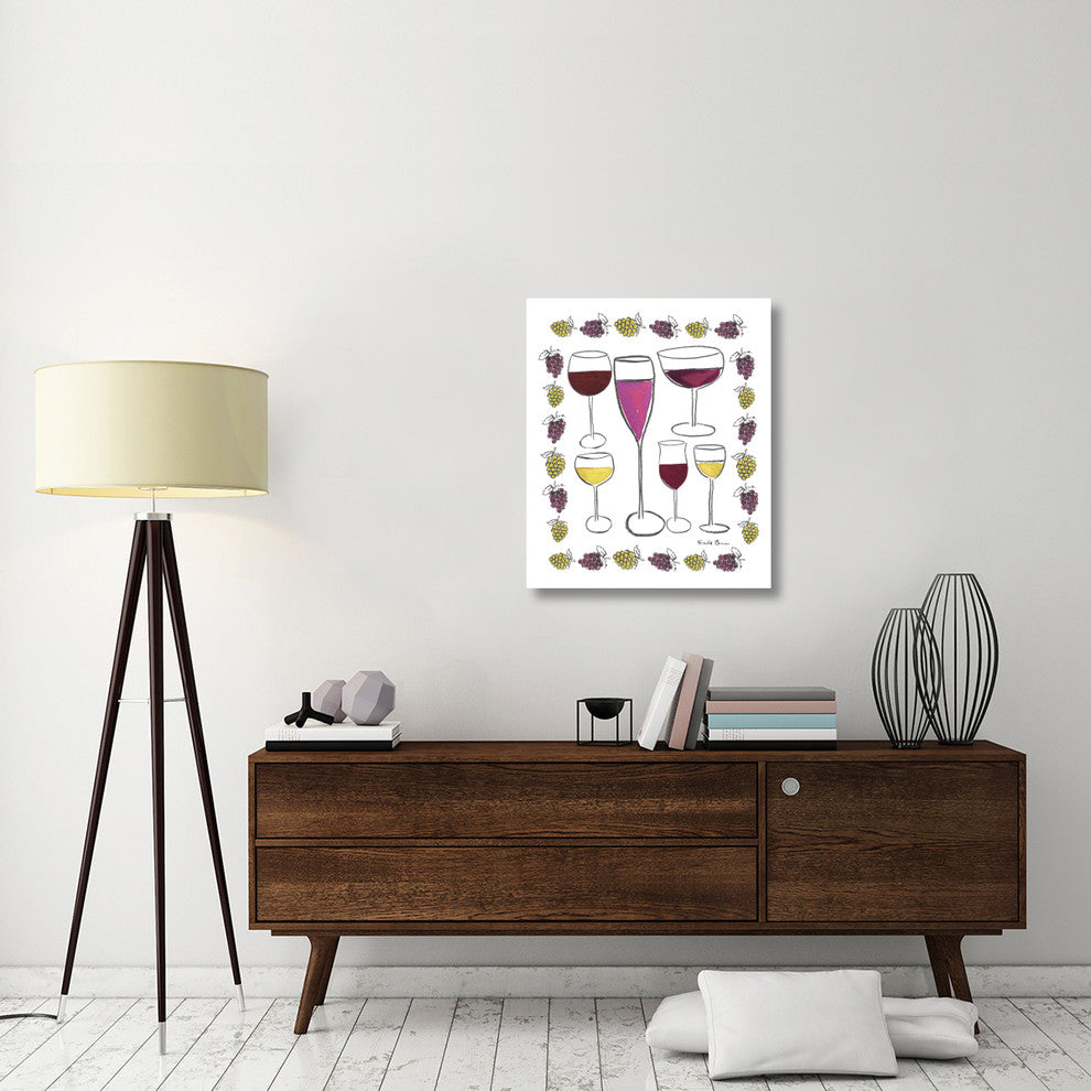 "Wine Time II" Digital Paper Print by Farida Zaman, 27"x32"