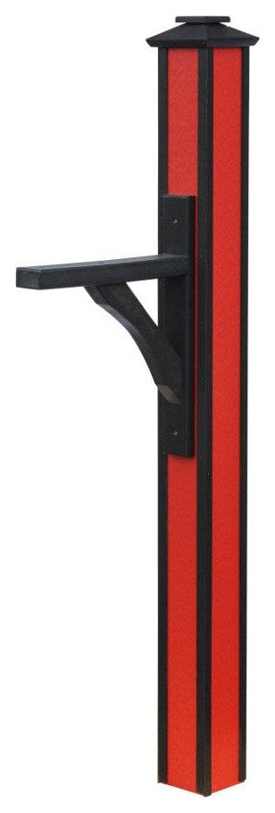 Deluxe Mailbox Post with Mounting Hardware, Fire Department