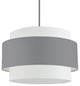 Priya 4 LT Incandescent Chandelier, Grey and White Shade