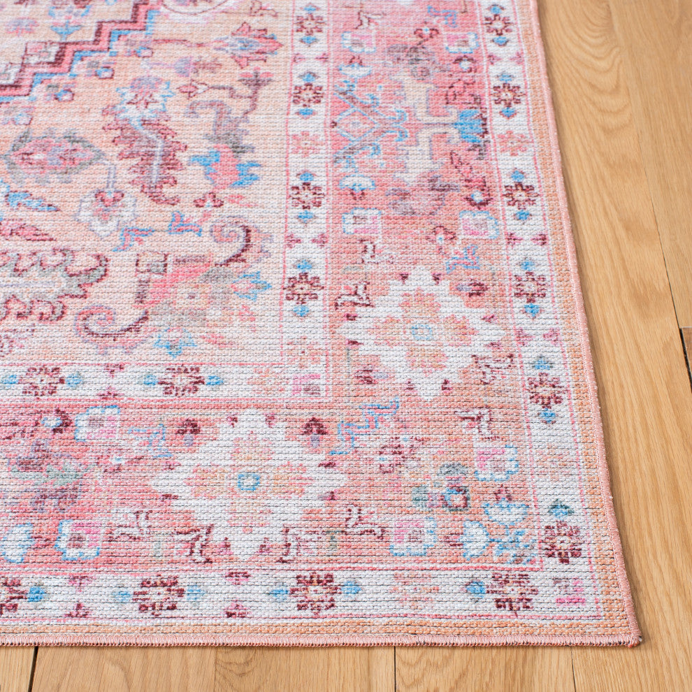 Safavieh Serapi Sep515B Vintage and Distressed Rug, Beige and Pink, 5'3"x7'6"