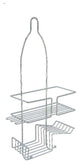 Athome Satin Nickel Shower Caddy With Soap Dish