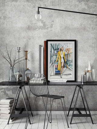 "Underpass Fashion" Framed Painting Print, 30"x45"