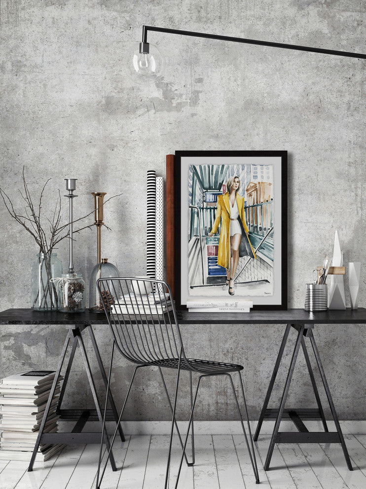 "Underpass Fashion" Framed Painting Print, 30"x45"
