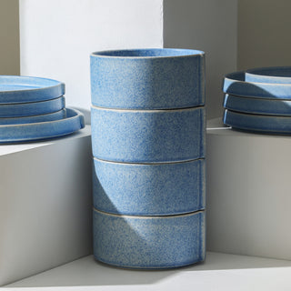 Stone Lain Bao Stoneware Bowl Set of 4, Blue