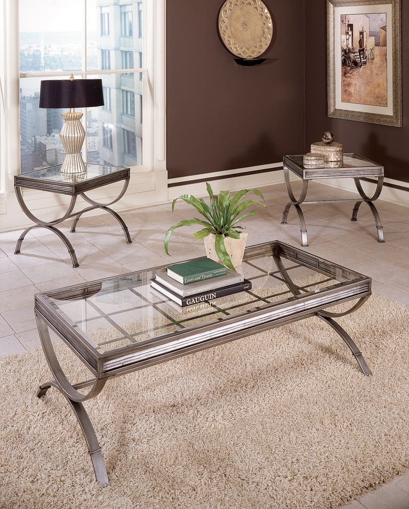 Emerson 3-Piece Table Set, Nickel