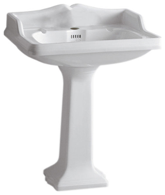 Isabella Collection Traditional Pedestal W/ An Integrated Large Rectangular Bowl