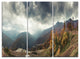 "Caucasus Mountains White Panorama" Metal Wall Art, 3 Panels, 36"x28"