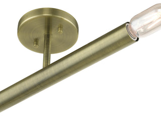 Copenhagen 2-Light Antique Brass Semi-Flush