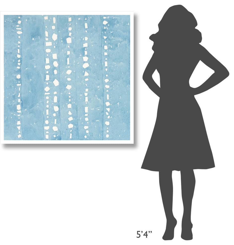 "Wishy Washy Blues I" Digital Paper Print by Shirley Novak, 38"x38"