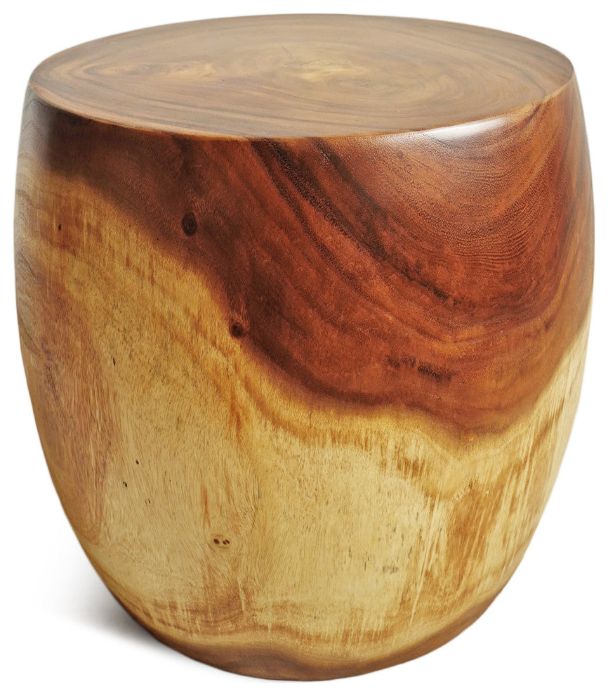 Monkey Pod Drum Stool Table 9