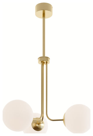 Metropolitan 27" LED Pendant, Satin Brass