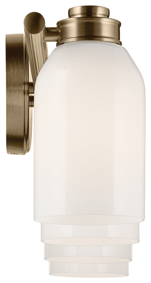 31" 4-Light Vanity Light With White Opal Glass
