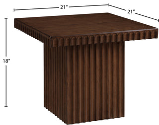 Spencer Oak Veneer Coffee Table, Brown, 18" H, 1 Piece