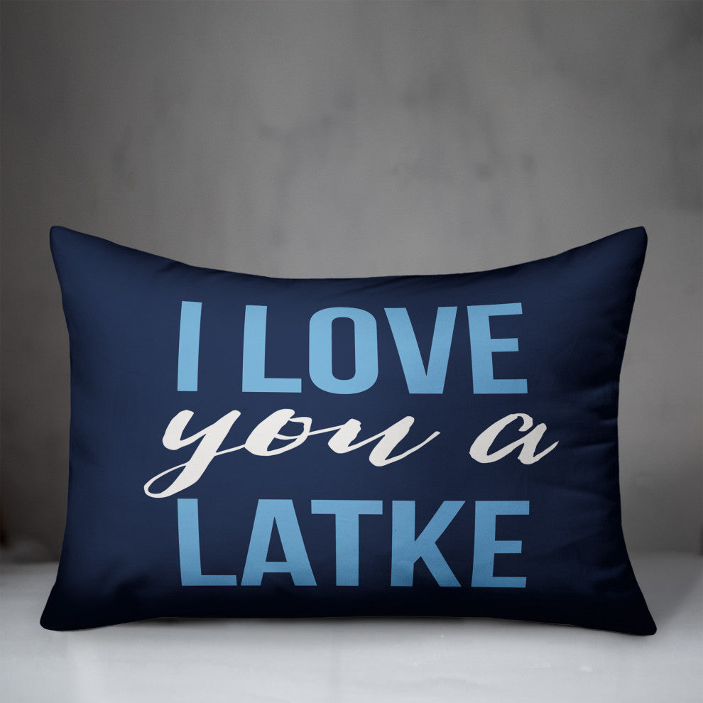 Love you a Latke 14"x20" Throw Pillow