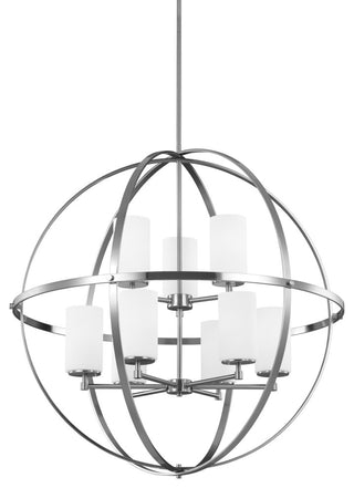 Alturas 9-Light Chandelier, Brushed Nickel