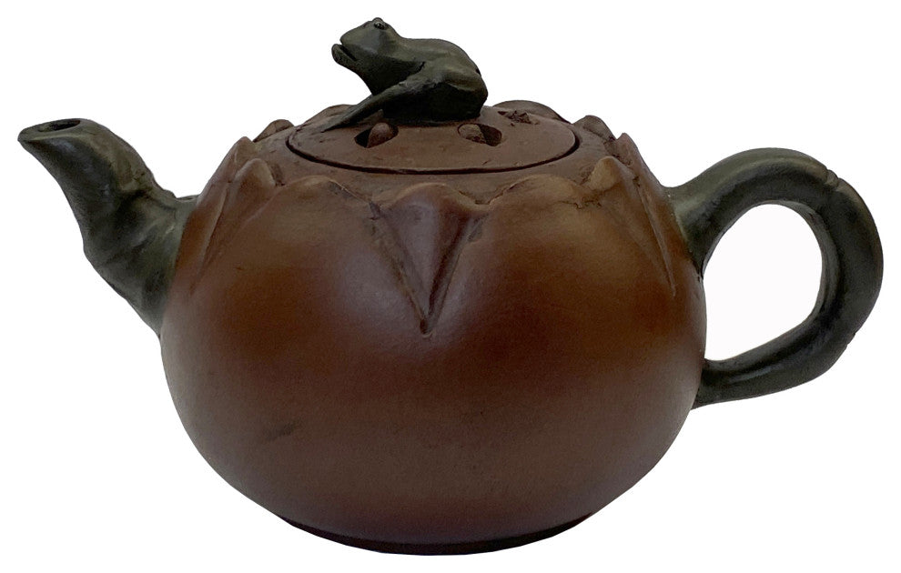 Chinese Handmade Yixing Zisha Clay Teapot With Artistic Accent Hws2283