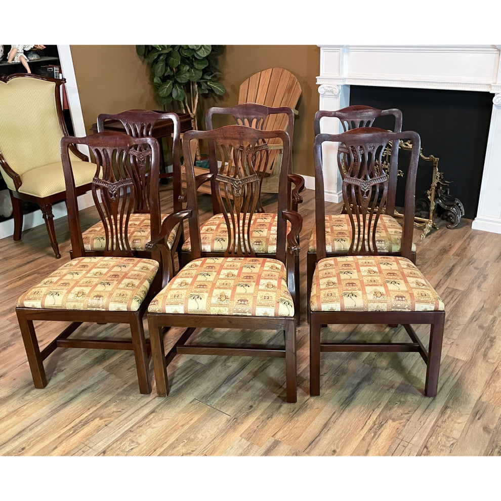 NVIN0369 Henredon Set of 6 Vintage Chairs