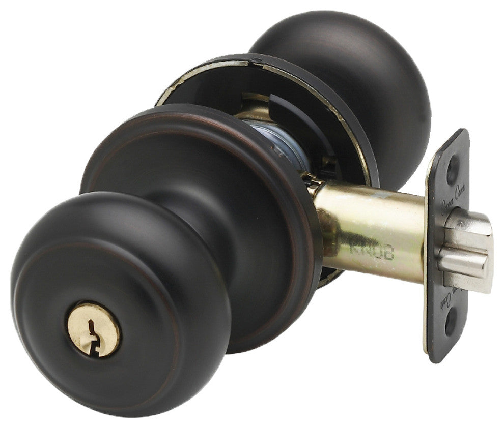 Keyed Entry Knob, Tuscan Bronze