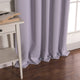 BANDTAB -Thermal Insulated Blackout Knotted Tab Curtain Set, Lilac, 52" W X 63"